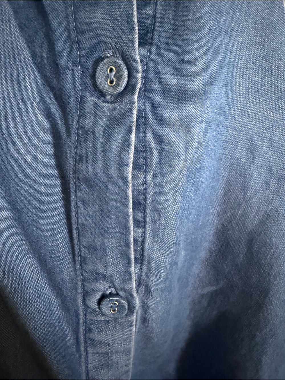 Forever 21 Denim-Blue Button-Front Mini Dress - Picture 5 of 7